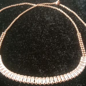 Rosegold Antitarnish Tennis Choker