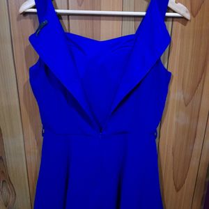 Padded Light Navy Blue Dress.