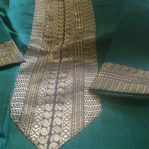 Cotton Banarasi Patch Work Kurti