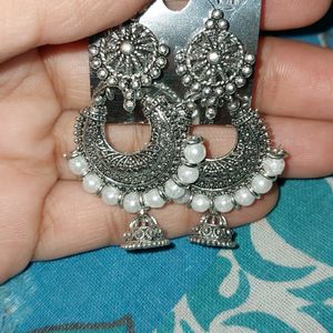 Oxidized Earring