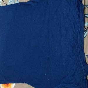 L Size Nevy Blue Tshirt For Women