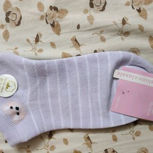 Cotton Blend Ankle Socks