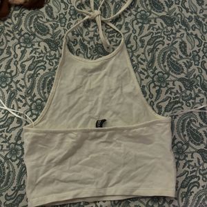 H&M White Crop Top