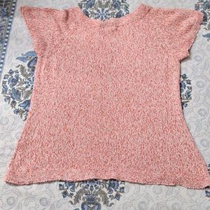 Cute Peach Top For Casual Wear.