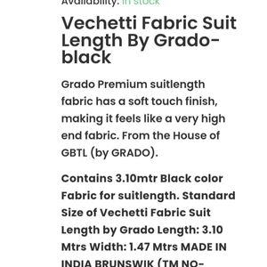 Vechetti By Grado Premium Fabric