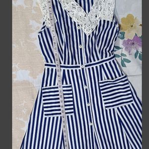 Blue & White Stripe Dress