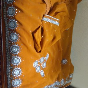 Lite Hand Work Saree Good Condition