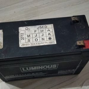 Luminous Old Battery