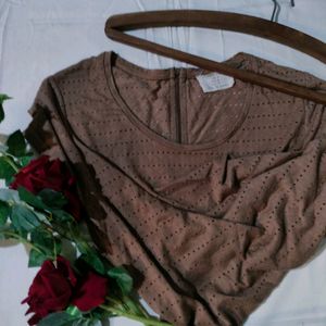 Orginal Zara Basics Brown Top