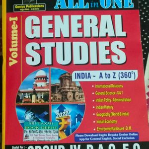 All In One General Studies Volume -1