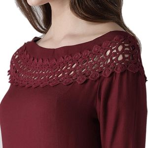 Style Quotient Maroon Top