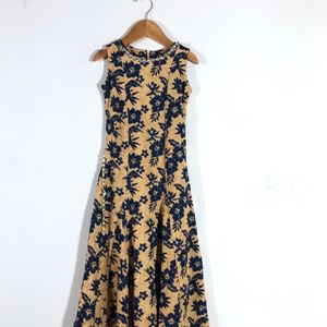 Beige&Blue Long Dress(Girl’s)