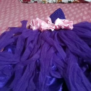 Party Wear Skirt For Kids 0-6 Months Can B Wore 1y