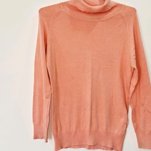 Chic Pink Turtleneck Top