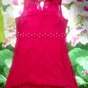 Red lace hot Dress