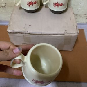 Designer 🧑‍🎨 Coffee Cup Plastic With 1-plat-4pcs