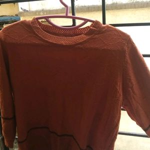 Orange Sweatshirt For Women Stylish