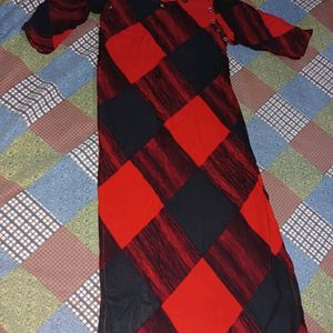 Red And Black Kurti