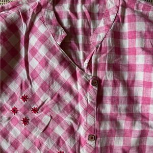 Checkered Pink Kurti