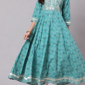 Anarkali Pretty Kurti 🩵