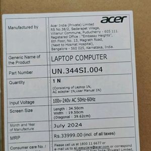 Acer Laptop