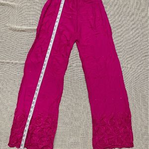 Chikankari Palazzo Pant