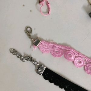 Chokers Trendy Unused Pink And Black From Qatar