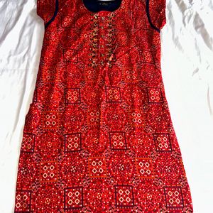 it’s a Red Kurti For Women