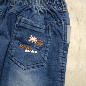 A Blue Colour Denim Pants For Boys