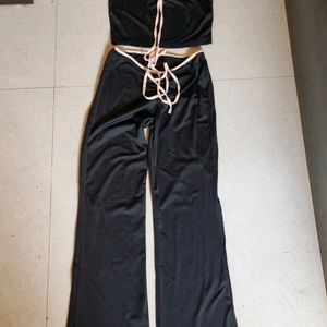 Black Ruched Pant Co Ord