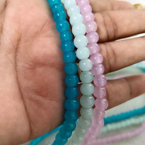 Glass Beads 3 String Size 6 Mm