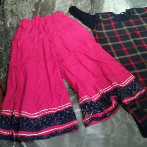 Big Size Patiala And Black Kurti.