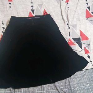 Black Velvet Skirt