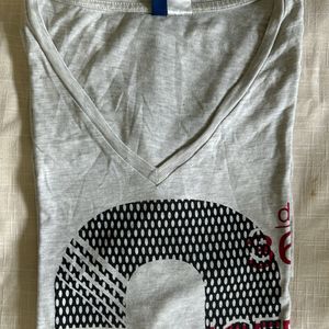 H&M Medium Grey Half Sleeves T Shirt