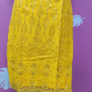 Yellow Festive Wear Kurti