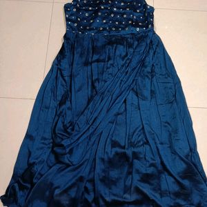 Blue Gown With Jacket