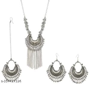 Oxidized Silver Jwellary Set