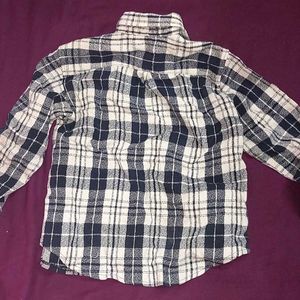 Boys Vintage Plaid Flannel Shirt