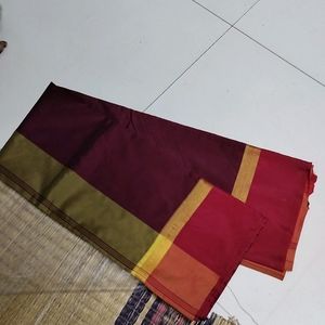 Meroon Soft Silk Saree....