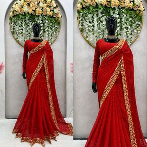 Wedding Wear Saree No Offer Plz🙏