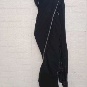 Black Designer Saree