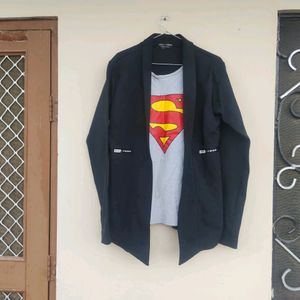 Coat With Attached Tshirt