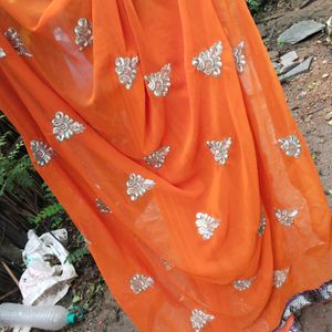 Designer Saree With Ready Made Blouse