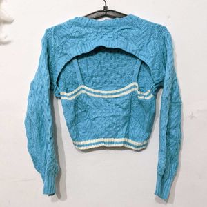 Cyan Blue Sweater