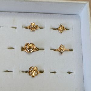 5 Small Girls Rings Totally New