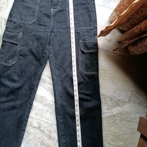 Black Cargo Jeans