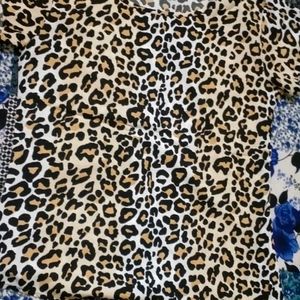 Panther Print Top