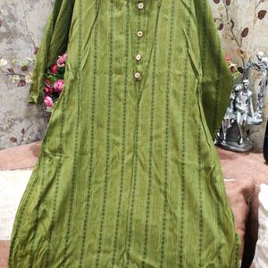 Green Straight Kurti