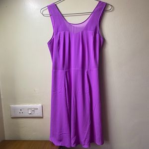 Purple Violet Skater Mini Dress