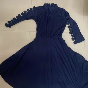 This beautiful navy blue dress